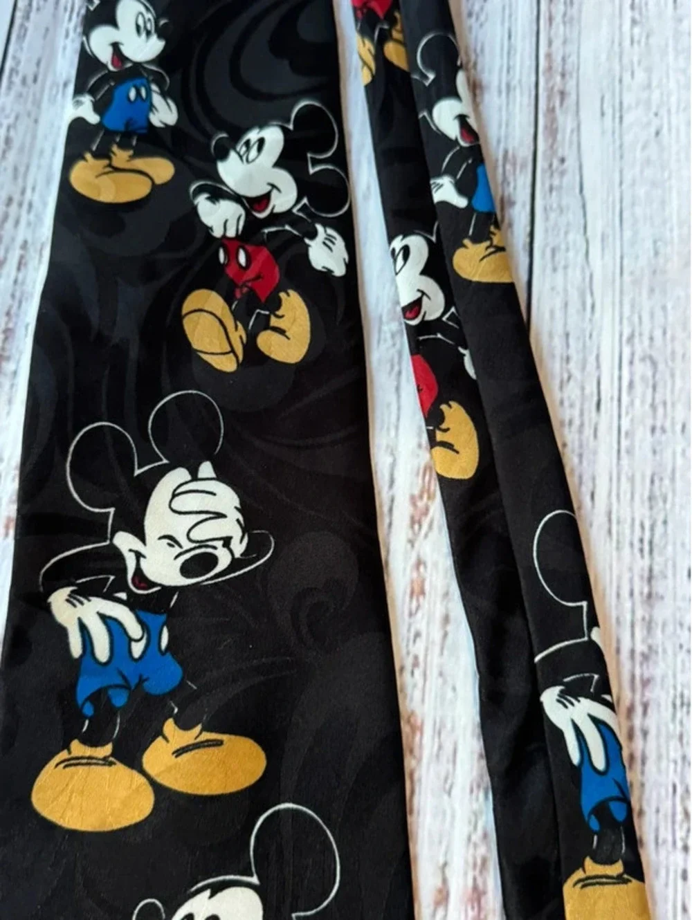 Mickey Unlimited Mens Necktie Tie  Mickey Mouse Black 57